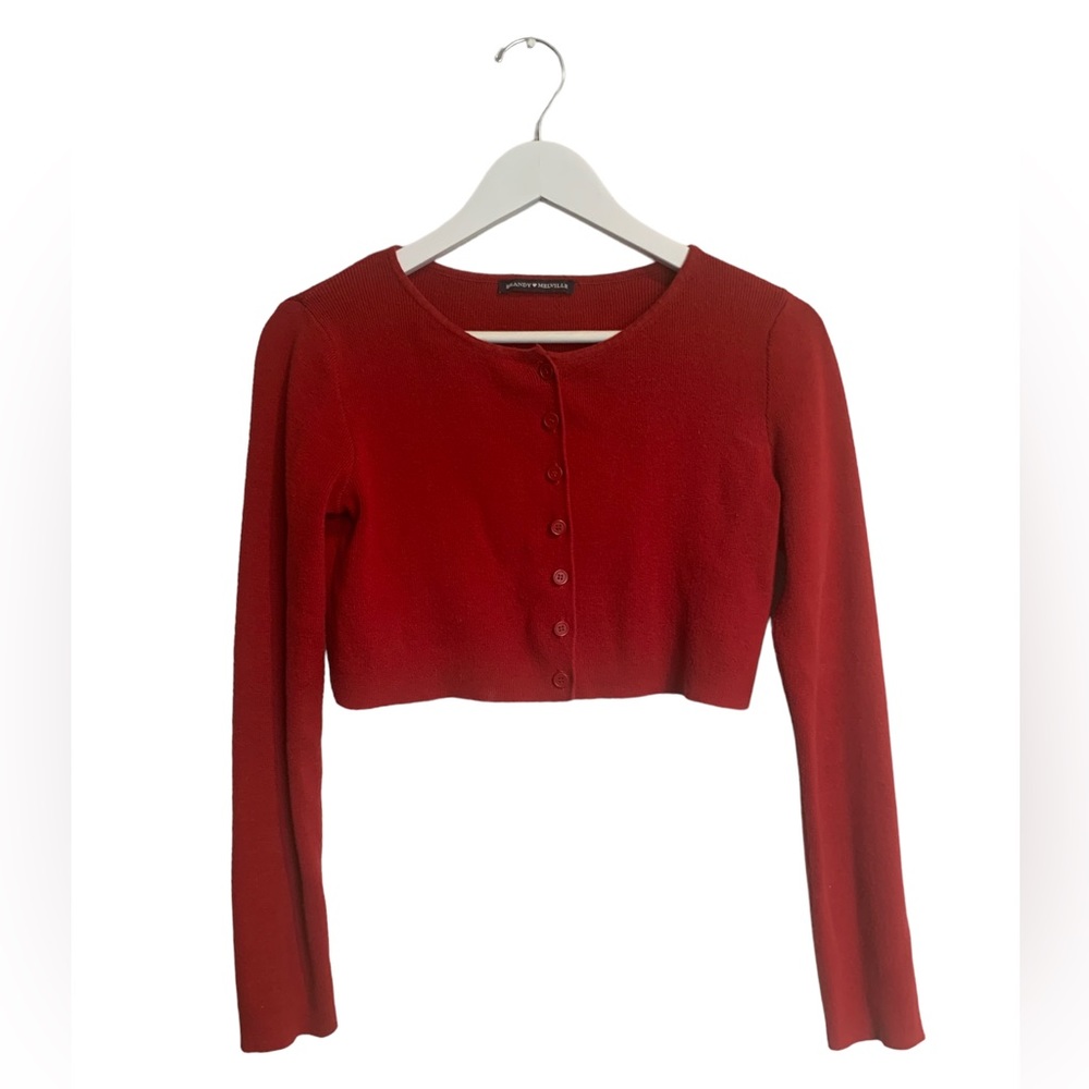 Brandy Melville Button Up Croped Cardigan